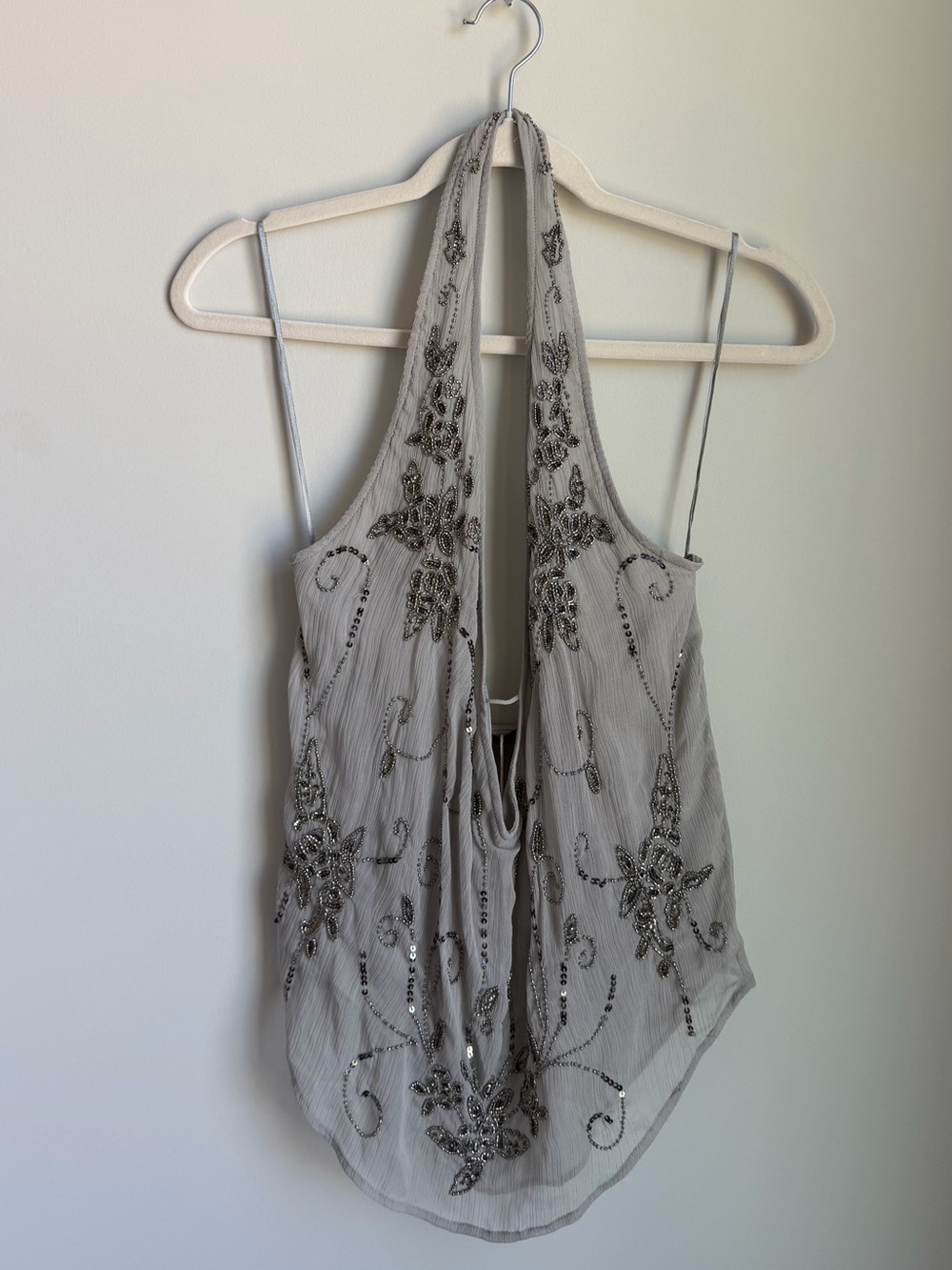 Zara NWT Beaded Halter Top Size Small